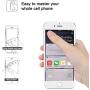 VASIVO Smart Phone Finger Ring Holder Mirror Series Stylish 360°Rotation 180°Flip Ring Stand Grip Mount for iPhone 7/7 Plus, Galaxy S8/S8 Plus and Other Smartphones (Silver)