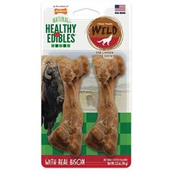 Nylabone Healthy Edibles Wild Natural Long Lasting Bison Dog Chew Treats