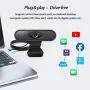 1080P Full hd Webcam with Mic PC Camera for Video Calling & Recording Video Conference/Online Teaching/Business Meeting Compatible with Computer Desktop Laptop MacBook for Windows Android iOS 1080P Full hd Webcam with Mic PC Camera for Video Calling & Recording Video Conference/Online Teaching/Business Meeting Compatible with Computer Desktop Laptop MacBook for Windows Android iOS