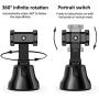 MECHEER Selfie Stick 360°Rotation Object Tracking Phone Holder Smart Face Tracking Selfie Stand, Auto Shooting Cellphone Camera Mount, Intelligent Following Tripod Mount for All Smartphones (Black)