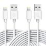 Canyso iPhone Charger, 2 Pack 6 ft Lightning to USB-A Cable, USB Fast Charging Cord High Speed Data Sync Cord Power Connector Compatible with iPhone X/Xs Max/XR / 8/8 Plus / 7/7 Plus iPad & More