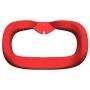 The Combo of VR Face Silicone Cover Mask Pad & Head Strap Pad Cushion Compatible for Oculus Quest Sweatproof Light Blocking (Washable) for Virtual Reality Headset (Red)