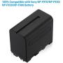Powerextra 2 Pack Replacement Sony NP-F970 Battery Compatible with Sony DCR-VX2100, DSR-PD150, DSR-PD170, FDR-AX1, HDR-AX2000, HDR-FX1, HDR-FX7, HDR-FX1000, HVL-LBPB, HVR-HD1000U, HVR-V1U, HVR-Z1P