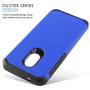 CasemartUSA Phone Case for [Alcatel TCL LX (A502DL)], [DuoTEK Series][Blue] Shockproof Cover [Impact Resistant][Defender] for Alcatel TCL LX (Tracfone, Simple Mobile, Straight Talk, Total Wireless)