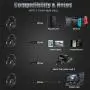3.5mm K19 Gaming Headset LED MIC Headset Headset RGB Mobile Phone Computer Eating Chicken Gaming Headset for PC Laptop PS4 Xbox (Color : 01)