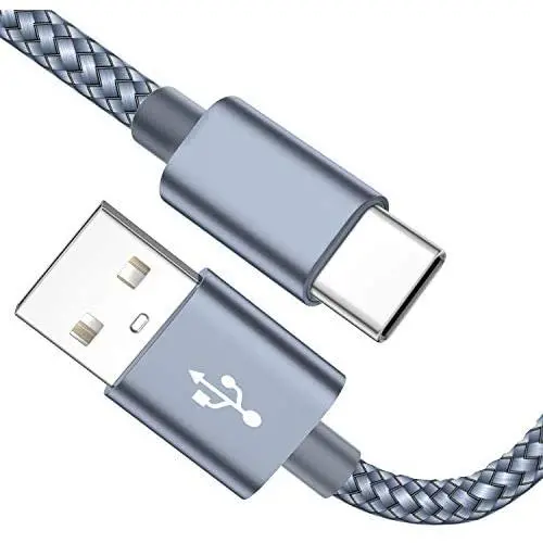USB Type C Cable OULUOQI USB C Cable 3 Pack(6ft) Nylon Braided Fast Charging Cord(USB 2.0) Compatible with Samsung Galaxy S10 S9 Note 9 8 S8 Plus,LG V30 V20 G6 G5,Google Pixel(Black Grey) USB Type C Cable OULUOQI USB C Cable 3 Pack(6ft) Nylon Braided Fast Charging Cord(USB 2.0) Compatible with Samsung Galaxy S10 S9 Note 9 8 S8 Plus,LG V30 V20 G6 G5,Google Pixel(Black Grey)