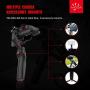 MOZA Mini-MI 3-Axis Gimbal stabilizer for Smartphone iPhone Vlog Youtuber Live Video Record Wireless Phone Charging Multiple Subjects Detection 360°Inception Stunning Motion Timelapse