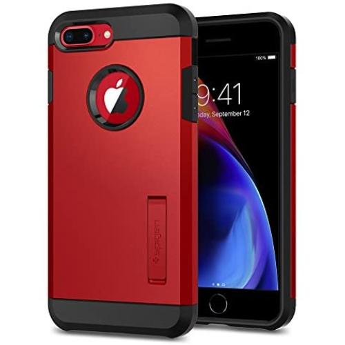 Spigen Tough Armor [2nd Generation] Designed for iPhone 8 Plus Case/iPhone 7 Plus Case (2018) - Red