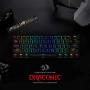 Redragon K530 Draconic 60% Compact RGB Wireless Mechanical Keyboard, 61 Keys TKL Designed 5.0 Bluetooth Gaming Keyboard with Brown Switches and 16.8 Million RGB Lighting for PC, Laptop, Cell Phone