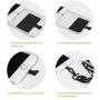 Universal Phone Lanyard Neck Wrist Straps with Durable Nylon Patch Compatible for iPhone Samsung Galaxy Huawei Series and Most Smartphone (Black)