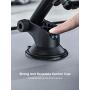 Mpow Car Phone Mount, Dashboard Car Phone Holder, Washable Strong Sticky Gel Pad with One-Touch Design Compatible iPhone 11 pro,11 pro max,X,XS,XR,8,7,6 Plus,Galaxy S7,8,9,10,Google Nexus, Black
