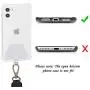SS Phone Lanyard, Cell Phone Lanyard Key Chain Holder Adjustable Nylon Phone Wrist Strap Compatible with iPhone Samsung Any Smartphones-Black SS Phone Lanyard, Cell Phone Lanyard Key Chain Holder Adjustable Nylon Phone Wrist Strap Compatible with iPhone Samsung Any Smartphones-Black