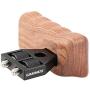 CAMVATE DSLR Wooden Handle for Right Grip Mount Support for DV Video Cage Rig(Right Hand)