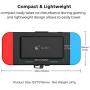 Gulikit Portable Power Bank 10000mAh 5V/3A Flash Rechargeable Extended Battery Charger Case Compatible for Nintendo Switch & Smartphone & Travel Video Game Charger