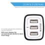 Wall Charger, Ailkin 3.1A MultiPort Fast Charger Plug, Travel Home Power Adapter Block Base Replacement for Phone X/8/7/7 Plus/6s/6s Plus, Pad Pro/Air 2/Mini 3/Mini 4, Samsung S9/S8, More(3 Pack