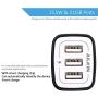 Wall Charger Plug, Ailkin USB Plug Wall, 3MultiPort Home Charger Station Cube Box Charger Outlet Base Brick Block Replacement for iPhone, iPad, and iWatch Charger Plug (Black)