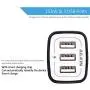 Wall Charger Plug, Ailkin USB Plug Wall, 3MultiPort Home Charger Station Cube Box Charger Outlet Base Brick Block Replacement for iPhone, iPad, and iWatch Charger Plug (Black)
