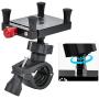 MAGT Mobile Phone Bracket, Universal Electric Bicycle Mountain Bike Motorcycle Mobile Phone Bracket Holder Clip Cycling Accessory(Black)