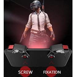RONSHIN Mobile Gaming Controller,Mobile Game Fire Button Aim Key Smart Phone Mobile Game Trigger L1R1 Shooter Controller for PUBG for iPhone Android Gifts for Kids Black