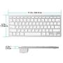 OMOTON Ultra-Slim Bluetooth Keyboard Compatible with iPad 10.2-inch/ 9.7-inch, iPad Air 10.5, iPad Pro 11/12.9, iPad Mini 5/4, iPhone and Other Bluetooth Enabled Devices, White