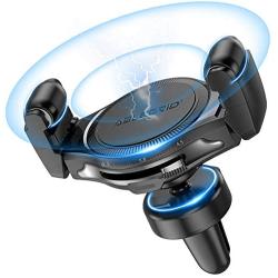 ABLEGRID Wireless Car Charger, 10W/7.5W Qi Fast Charging Air Vent Car Mount Phone Holder for iPhone Xs/Xs MAX/X/XR/8+/8 Galaxy S10+/S10/S9+/S9/S8+/S8 and More