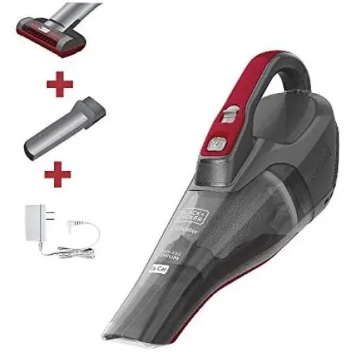 BLACK+DECKER dusbuster Handheld Vacuum for Car, Cordless, Gray (HLVB315JA26) BLACK+DECKER dusbuster Handheld Vacuum for Car, Cordless, Gray (HLVB315JA26)