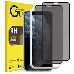 XYYZYZ [2 Pack] Privacy Screen Protector for iPhone 11 Pro Max and iPhone Xs Max Full Coverage 6.5 Inch, Anti Spy Tempered Glass Film with [Installation Frame], Case Friendly, Anti Scratch, No Bubbles
