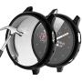 Cuteey for Galaxy Watch Active 2 Case with HD Hard PMMA Screen Protector, 2 Pack Slim Guard Thin Bumper Full Coverage Cover for Samsung Watch Women Men Smart Watch Accessories (Black+Black, 40mm)