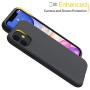 Miracase Liquid Silicone Case Compatible with iPhone 11 6.1 inch(2019), Gel Rubber Full Body Protection Cover Case Drop Protection Case (Black)