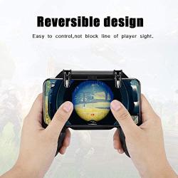 Bewinner Phone Gamepad, PC + Metal/Ergonomic Design/Durable/Mobile Control Console Gamepad for Smart Phones for iPhone Android for Pubg - Can Be Stretched Up and Down