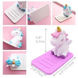 Unicorn Phone Holder - 3 Pack Adjustable Stand - Lovely Animal Desktop Cell Phone Stand, Creative Cartoon Multi-Function Desk Phone Stand, Smartphone Dock, Accessories Desk, Unicorn Gift for Girl