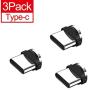 360°Rotating Magnetic Phone Cable Adapter Connector Tips Head for Type-c