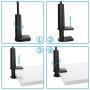 Gooseneck Cell Phone Holder Bed, Lazy Bracket, Universal Mobile Phone Clip Stand, Flexible Long Arm Rotating Mount for for Bed, Office, Kitchen, iPhone, pad, Watching Movies