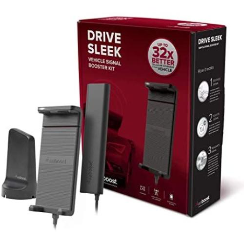 weBoost Drive Sleek (470135) Vehicle Cell Phone Signal Booster with Cradle Mount | Car, Truck, Van, or SUV | U.S. Company | U.S. Carriers - Verizon, AT&T, T-Mobile, Sprint & More | FCC Approved