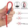 Short 1Ft iPhone Charging Cable, 3 Pack 1 Feet Lightning Cable Certified Nylon Braided Fast Charger Cord Compatible with iPhone XR X 8 7 6S 6 Plus iPad 2 3 4 Mini, iPad Pro Air, iPod (Red)