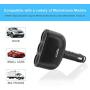 Rocketek 3-Socket 2-Port USB Quick Charge 3.0 Car Charger Splitter Adapter,120W 12V/24V DC Outlet Multi Socket Car Cigarette Lighter Splitter QC3.0 Dual Car Charger Power Outlet Splitter Extender