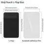 Sinjimoru Business Card Holder for Back of Phone, Reusable iPhone Stick on Wallet, Credit Card Holder for Smartphone. Sinji Pouch L-Flap, Black Sinjimoru Business Card Holder for Back of Phone, Reusable iPhone Stick on Wallet, Credit Card Holder for Smartphone. Sinji Pouch L-Flap, Black