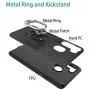 Oleaders for Galaxy A21 Case with Tempered Glass Screen Protector, Rotatable Metal Ring Holder Compatible with Magnetic Car Kickstand Case for Samsung Galaxy A21 - Black Oleaders for Galaxy A21 Case with Tempered Glass Screen Protector, Rotatable Metal Ring Holder Compatible with Magnetic Car Kickstand Case for Samsung Galaxy A21 - Black