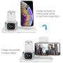 Wireless Charger, 3 in 1 Wireless Charging Station for Apple Watch and iPhone Airpods, Wireless Charging Stand Compatible for Apple iPhone X/XS/XR/Xs Max/8/8 Plus Apple Watch Series 4 3 2 1 Airpods