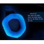 Gaming Headset with Mic Volume Control LED Light, Yanni Sades SA806 3.5mm Wired Computer Over Ear Stereo Headphones for PC MAC Notebook Desktop Gamers Smart Phones Mobiles(Black Blue)