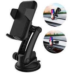 Cell Phone Holder for Car, Car Phone Mount, Yostyle Car Windshield & Dashboard Phone Mount Cradle for iPhone X/Xs/XR/Xs Max/8/8Plus/7/6s/SE,Galaxy S10/S9/S8/S7/Note 8 9,LG, Nexus, Sony,BlackBerry
