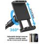 Gooseneck Bed Phone Holder Mount, Eaxxfly Flexible Long Arm Clip Clamp for Desk, Bendy Lazy Bracket Bedside Stand, for iPhone 11 Pro Xs Max XR X 8 7 6 Plus Samsung S20 S10 S9 S8 Plus Nintendo GPS