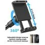 Gooseneck Bed Phone Holder Mount, Eaxxfly Flexible Long Arm Clip Clamp for Desk, Bendy Lazy Bracket Bedside Stand, for iPhone 11 Pro Xs Max XR X 8 7 6 Plus Samsung S20 S10 S9 S8 Plus Nintendo GPS