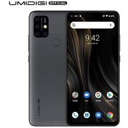 UMIDIGI Power 3 6150mAh Monster Battery Unlock Cell Phone, 48MP Ultra Wide Macro Quad Camera, 6.53" FHD+ Android 10 Mobile 4G+64GB Phone 2 + 1 Card Slots, 18W Fast Charging(Support Reverse),Grey