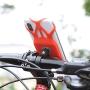 Enrilior GUB P8 Bicycle Silicone Mobile Phone Holder Cellphone Bracket Support for Motorcycle(Red)