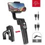 MOZA Mini-S Essential Foldable Phone Gimbal, Timelapse Object Tracking Zoom Vertigo Inception, 3-Axis Video Stabilizer for Smartphone Like iPhone Xs/Max/Xr/X/11 Huawei P20
