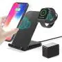 HUOTO Wireless Charger,2 in 1 Wireless Charging Dock with iWatch Stand for iWatch 5/4/3/2, 7.5w Qi Fast Charger for iPhone 11/11 Pro Max/XR/XS Max/XS/X/8/8P/Galaxy Note 10/S10/S9 (AC Adapter) (Black) HUOTO Wireless Charger,2 in 1 Wireless Charging Dock with iWatch Stand for iWatch 5/4/3/2, 7.5w Qi Fast Charger for iPhone 11/11 Pro Max/XR/XS Max/XS/X/8/8P/Galaxy Note 10/S10/S9 (AC Adapter) (Black)