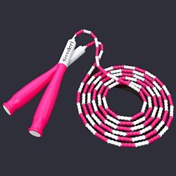 Sivvderi Jump Rope, Adjustable Soft Beaded Jumping Rope-Segmented Fitness Skipping Rope for Kids,Men, Women Keeping Fit, Training, Workout and Weight Loss Speed Jumping Rope