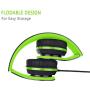 Elecder i40 Headphones with Microphone Foldable Lightweight Adjustable Wired On Ear Headsets with 3.5mm Jack for iPad Cellphones Laptop Computer Smartphones MP3/4 Kindle Airplane School (Green/Black) Elecder i40 Headphones with Microphone Foldable Lightweight Adjustable Wired On Ear Headsets with 3.5mm Jack for iPad Cellphones Laptop Computer Smartphones MP3/4 Kindle Airplane School (Green/Black)