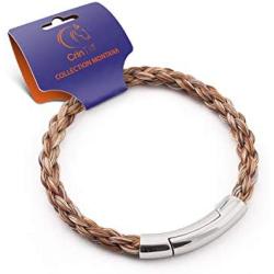 crintiff - Horsehair Bracelet for Men and Women - Collection Montana - Runded Braid - Choice of 5 Colors - Size from 6.7 to 8.3in